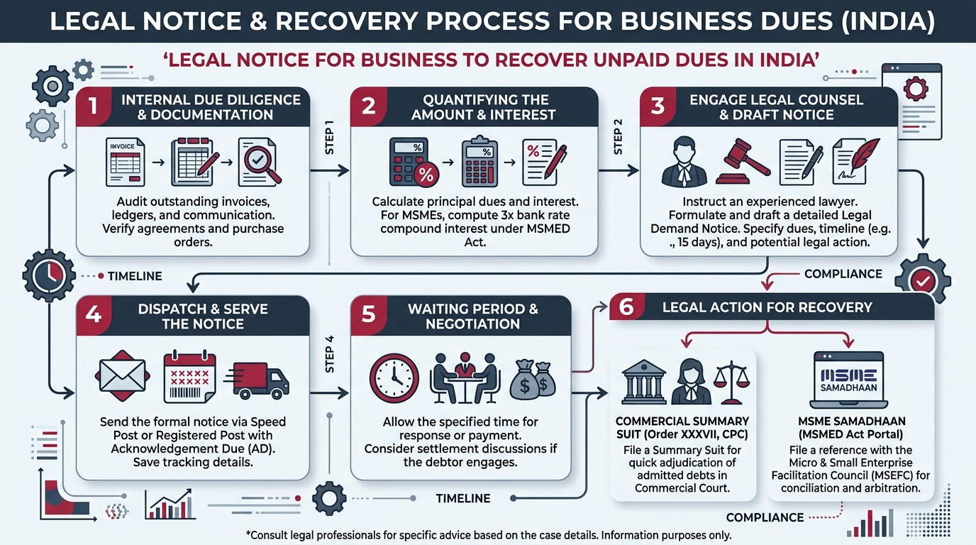 Bulk Recovery Cases for Business Dues Infographic